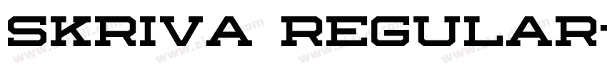 Skriva Regular字体转换